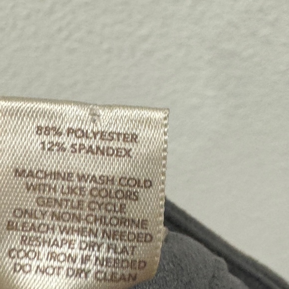 LOFT Faux Suede Grey Straight Side Slits Skirt Size 2 Petite - Picture 13 of 13